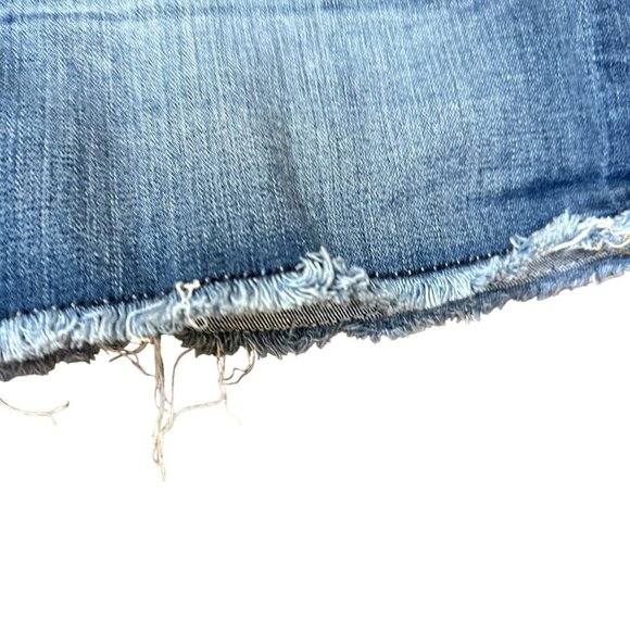 J. Crew Denim Cutoff Jean Shorts‎ Frayed Hem Blue Women's Size 27 - Picture 3 of 6